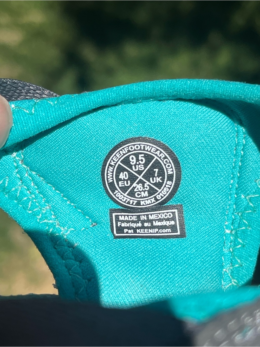KEEN Whisper Waterproof Sport Sandals Gray Teal Womens 9.5 - Picture 8 of 8